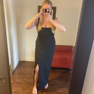 Black Princess Polly Black Maxi Dress size 12